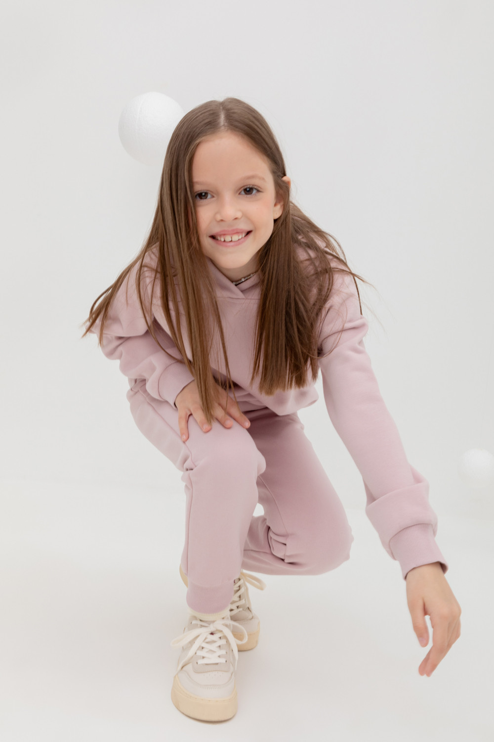 Брюки для девочки, артикул: КР 400590, цвет: розовый, фото 4