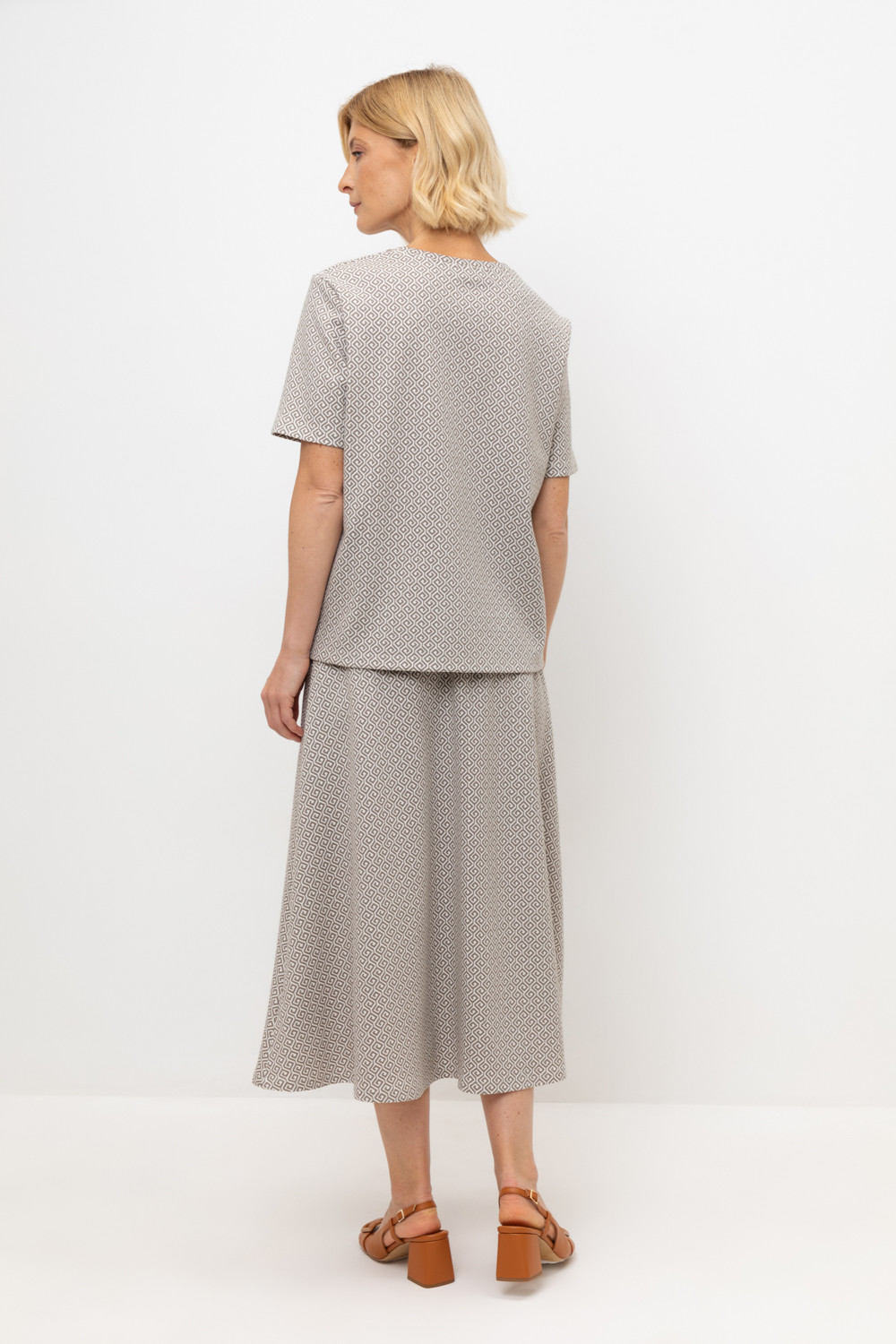 Юбки женские для мам, артикул: ЕВТ 7029, цвет: светло-серый5, фото 4