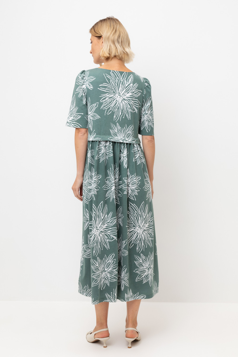 Платья женские для мам, артикул: ЕВТ 5090, цвет: зеленый, фото 4