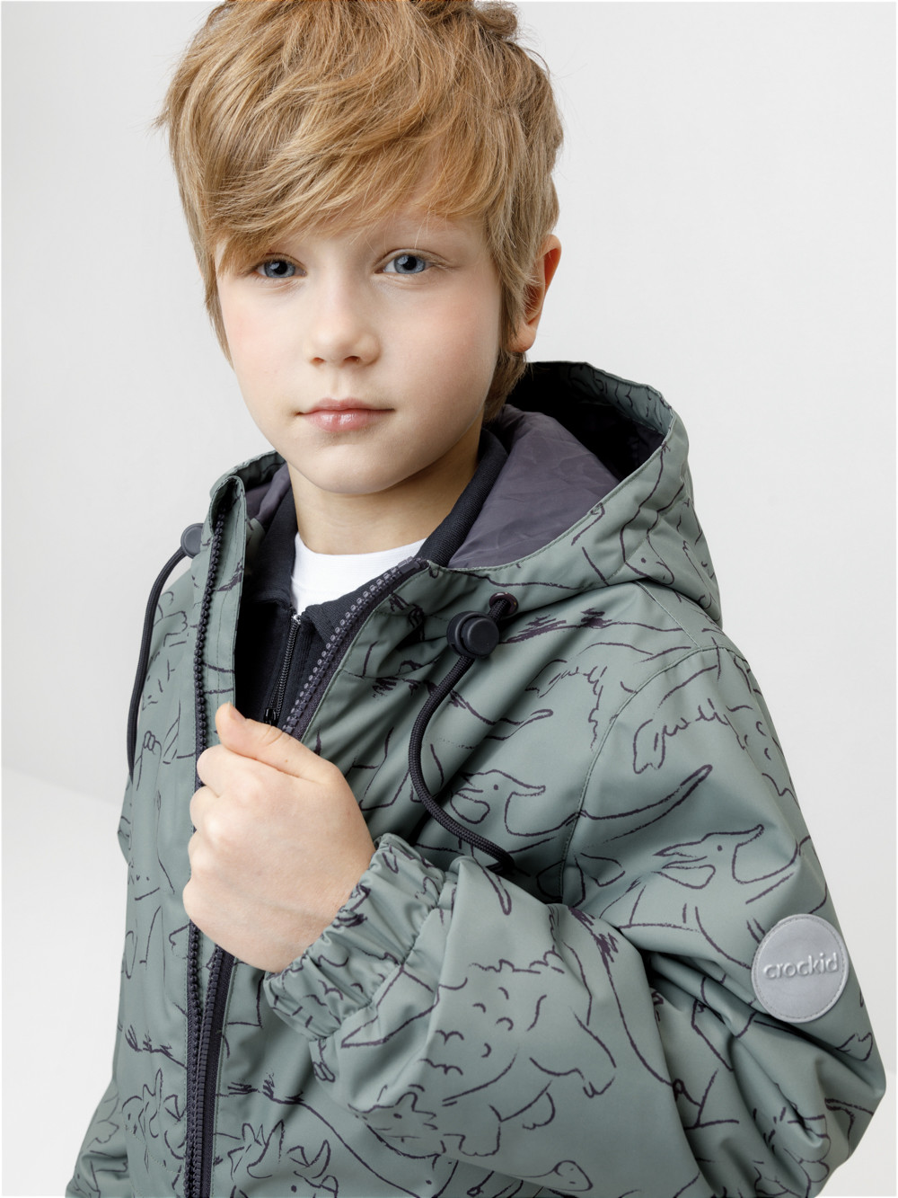Куртки для мальчика, артикул: ВК 30162/н/2 УЗГ, цвет: хаки, фото 4
