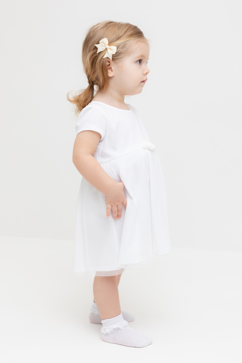 Платье для девочки, артикул: К 5858, цвет: белый, фото 4