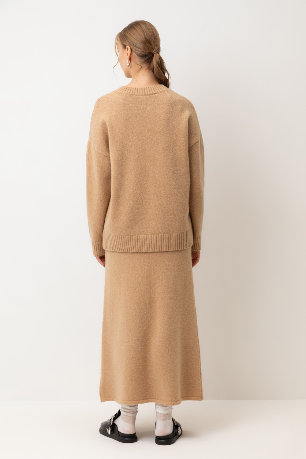 Юбки женские для мам, артикул: ЕВ 741/ш, цвет: коричневый, фото 4