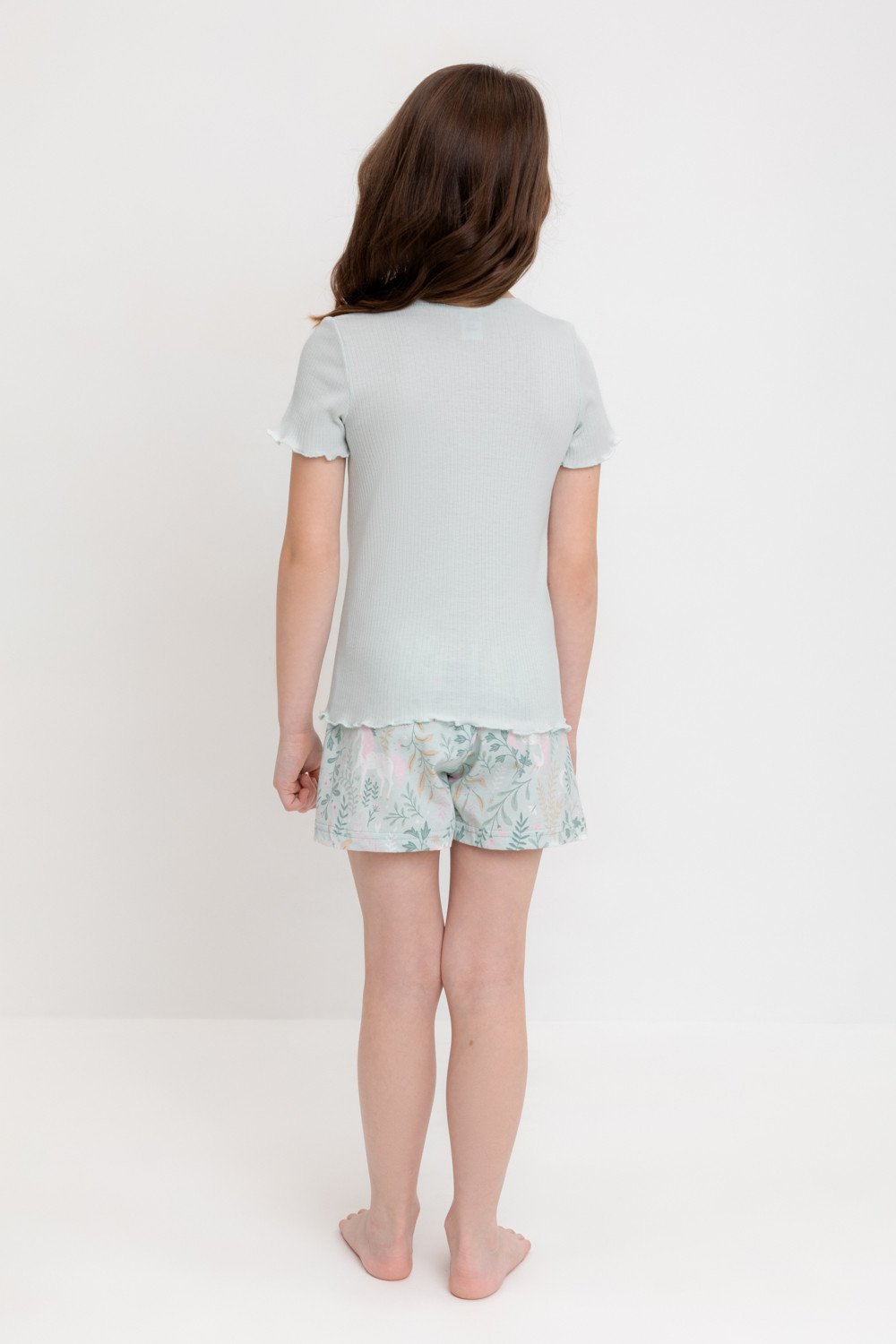 Пижама для девочки, артикул: К 1596, цвет: светло-серый5, фото 4