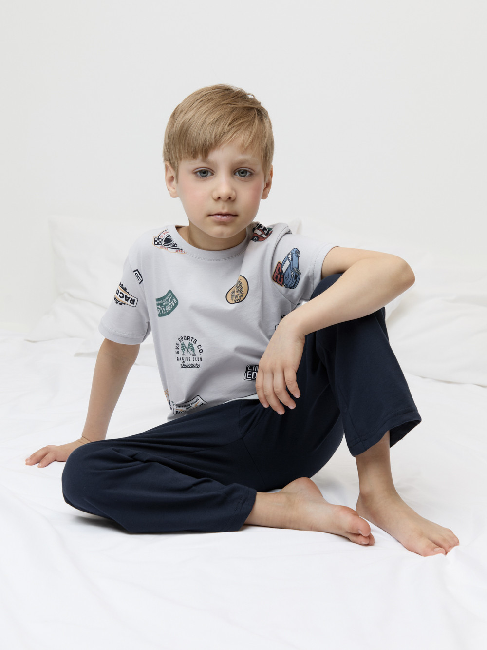 Пижама для мальчика, артикул: К 1646, цвет: светло-серый5, фото 4