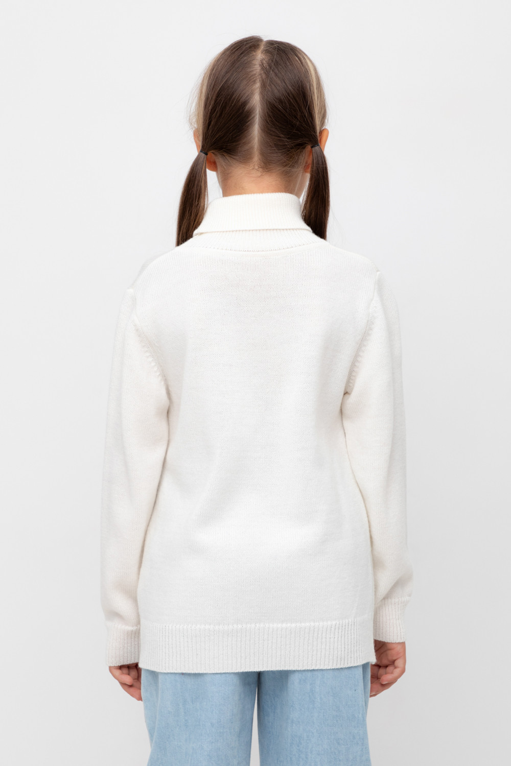 Джемпер для девочки, артикул: КВ 30147/24ш, цвет: бежевый, фото 4