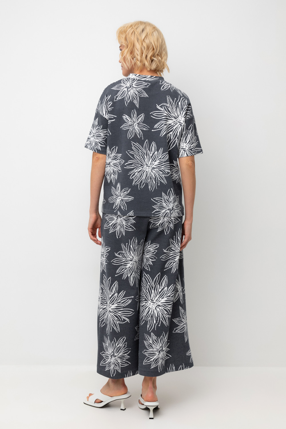 Брюки женские для мам, артикул: ЕВТ 4150, цвет: синий, фото 4