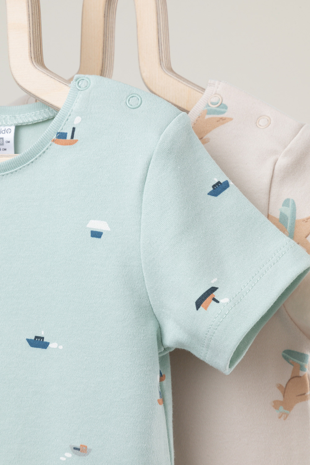 Футболка для новорожденных, артикул: К 301156-2уп, цвет: голубой, фото 4