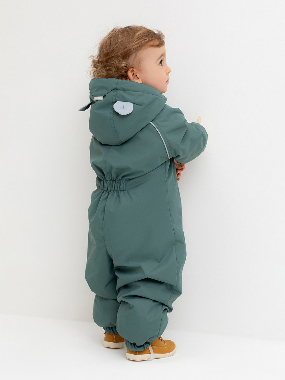 Комбинезоны утепленные для мальчика, артикул: ВК 60108/4 УЗГ, цвет: зеленый, фото 4