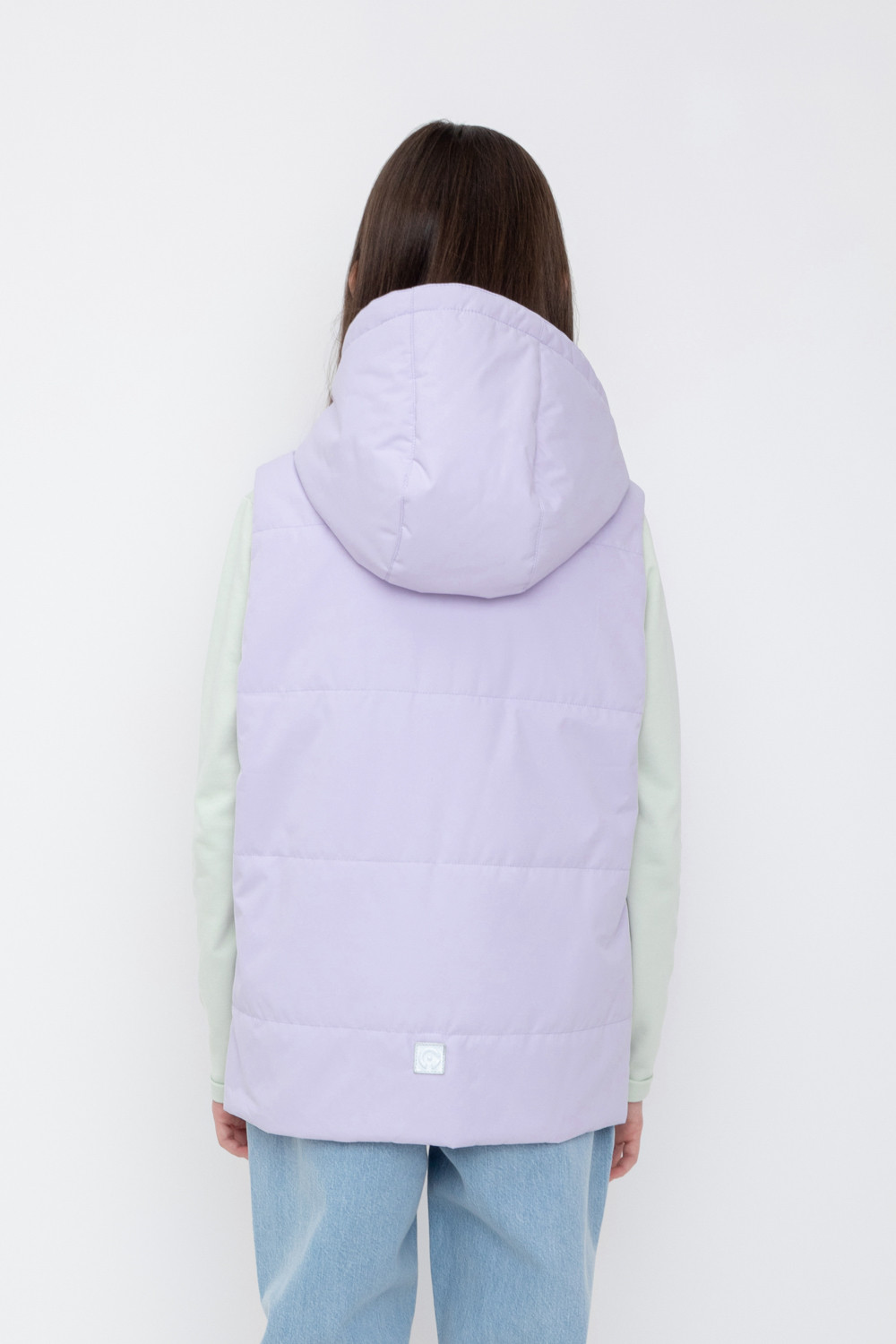 Жилет для девочки, артикул: ВК 35011/8 ГР, цвет: фиолетовый, фото 4