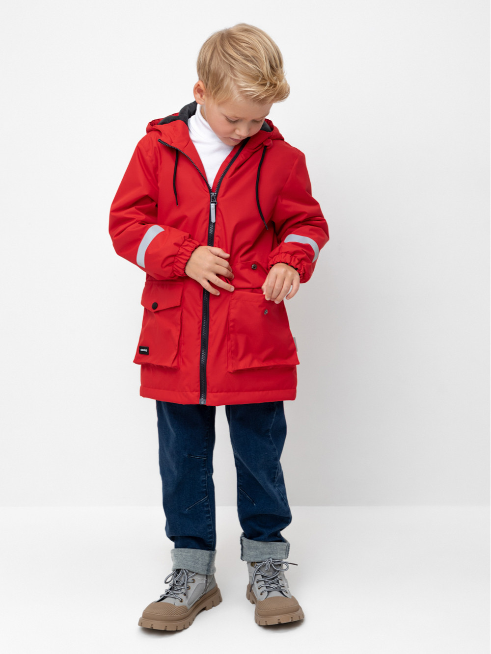Куртки для мальчика, артикул: ВК 30148/1 УЗГ, цвет: красный, фото 4