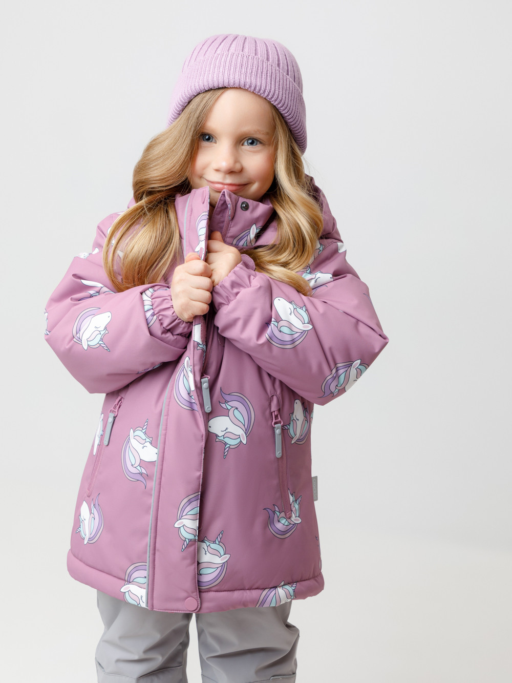 Куртка для девочки, артикул: ВК 38095/н/5 Ал, цвет: розовый, фото 4