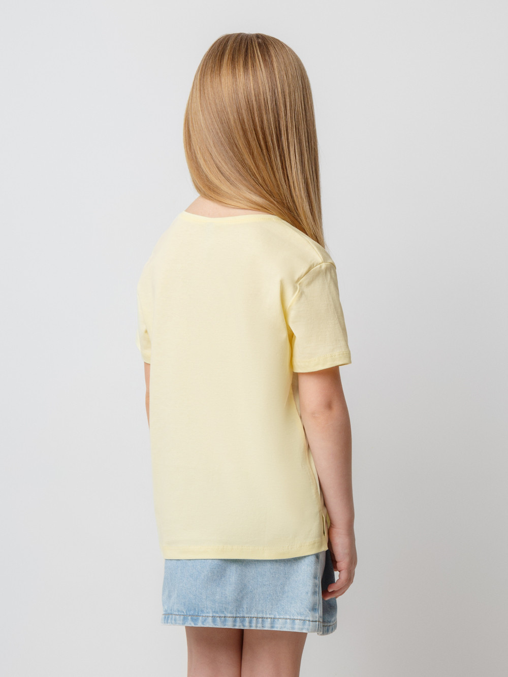 Футболка для девочки, артикул: КР 302078, цвет: желтый, фото 3
