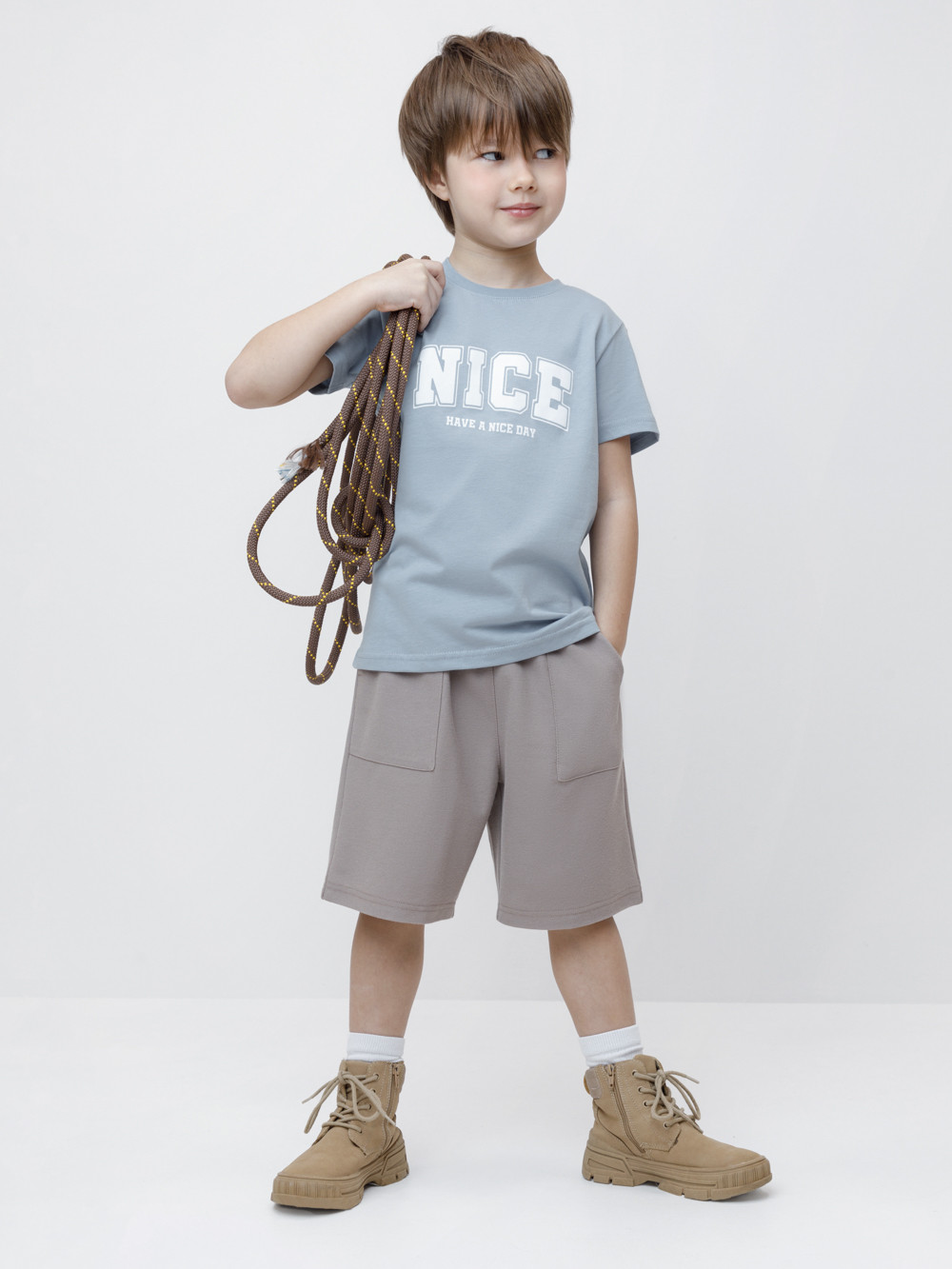 Футболка для мальчика, артикул: К 301914, цвет: синий, фото 4