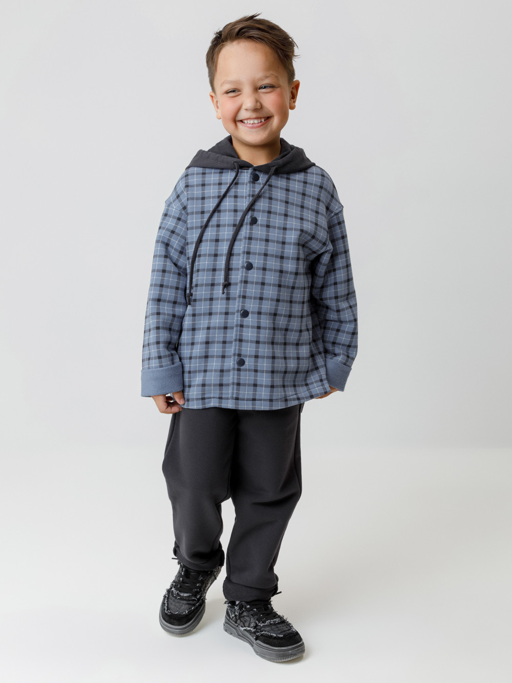 Брюки для мальчика, артикул: КР 400831, цвет: темно-серый, фото 4