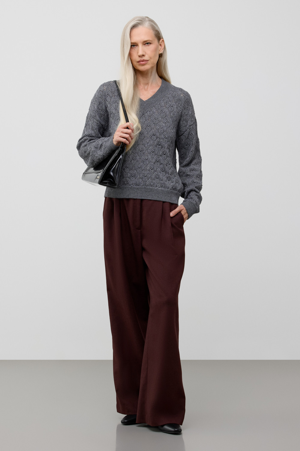 Джемперы женские для мам, артикул: ЕВ 30289/ш, цвет: темно-серый, фото 4