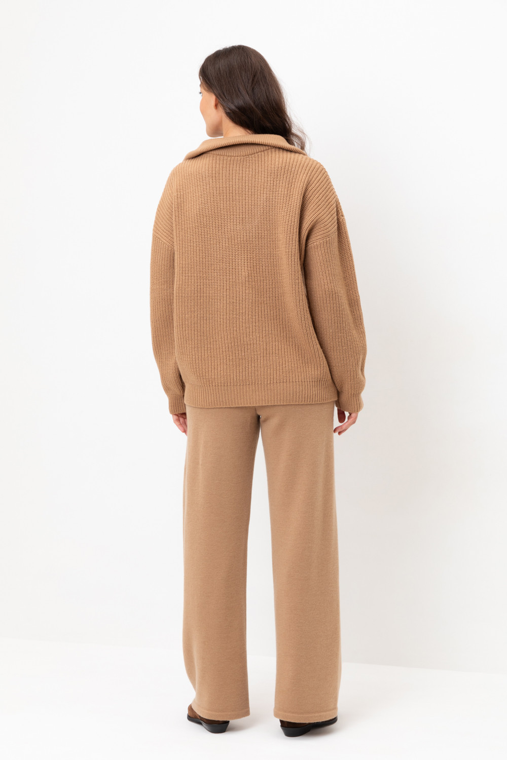 Брюки женские для мам, артикул: ЕВ 416/24ш, цвет: бежевый, фото 4