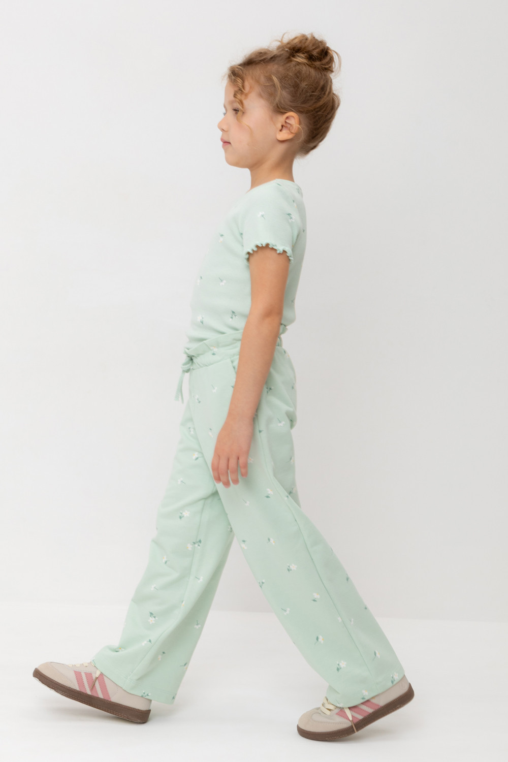 Брюки для девочки, артикул: КР 400798-1, цвет: зеленый, фото 4