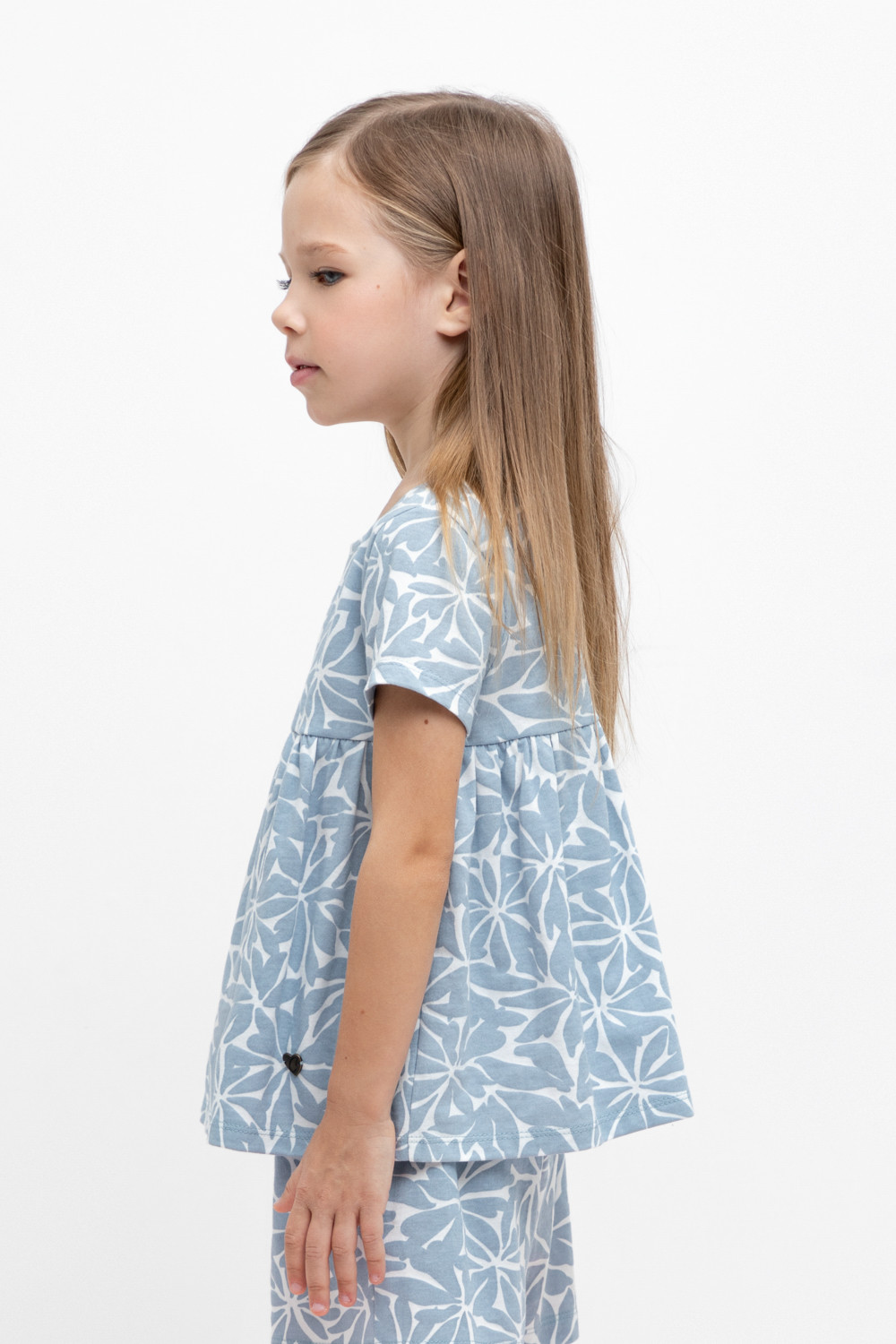 Футболка для девочки, артикул: КР 302421, цвет: синий, фото 4