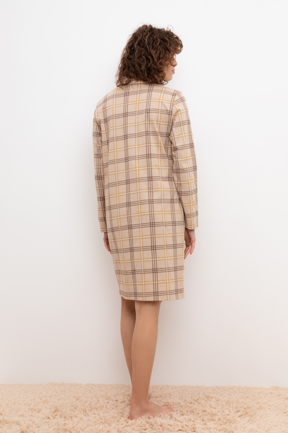 Халаты женские для мам, артикул: Е 50025, цвет: бежевый, фото 4