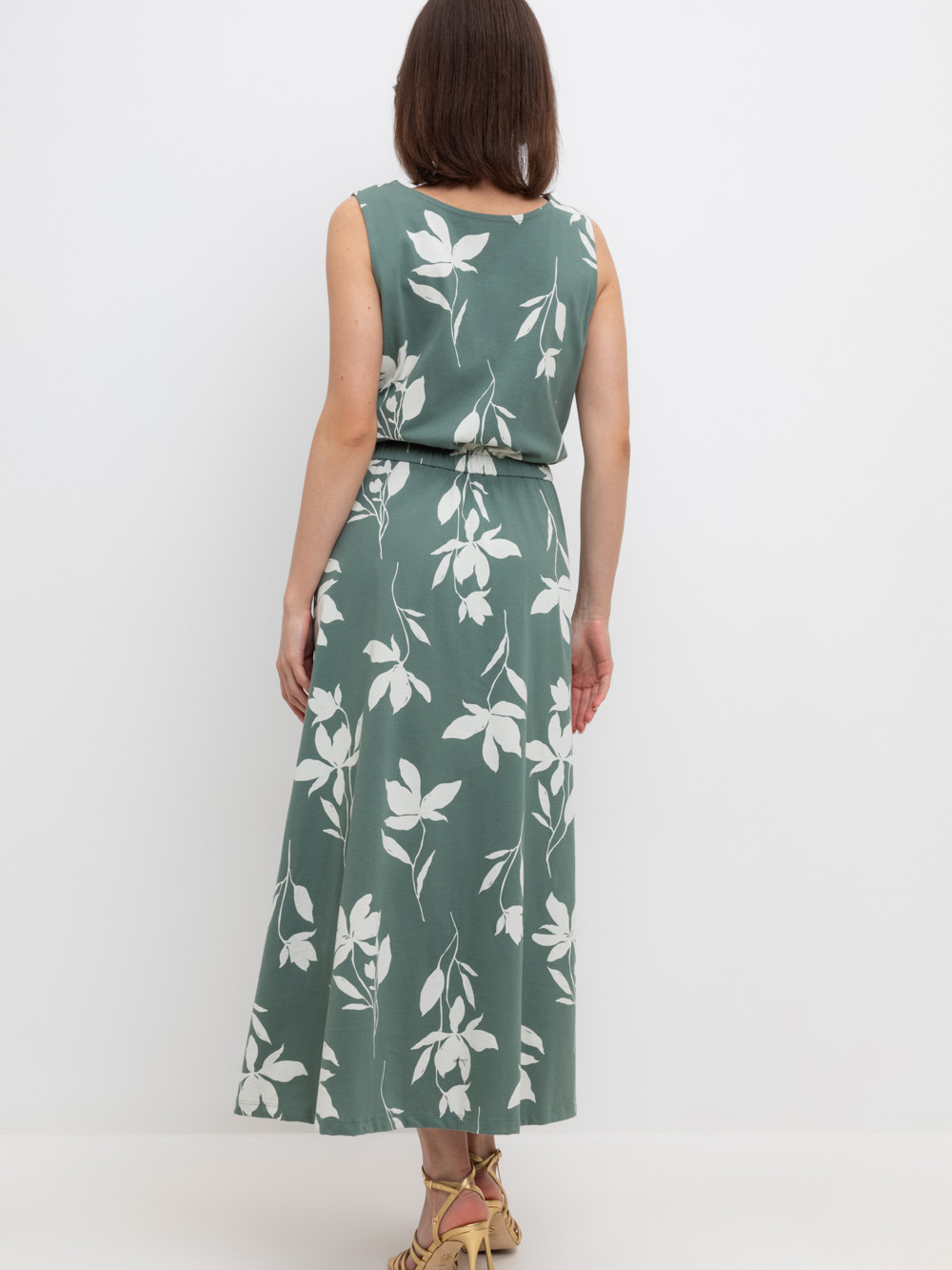 Платья женские для мам, артикул: ЕВТ 5062, цвет: зеленый, фото 4