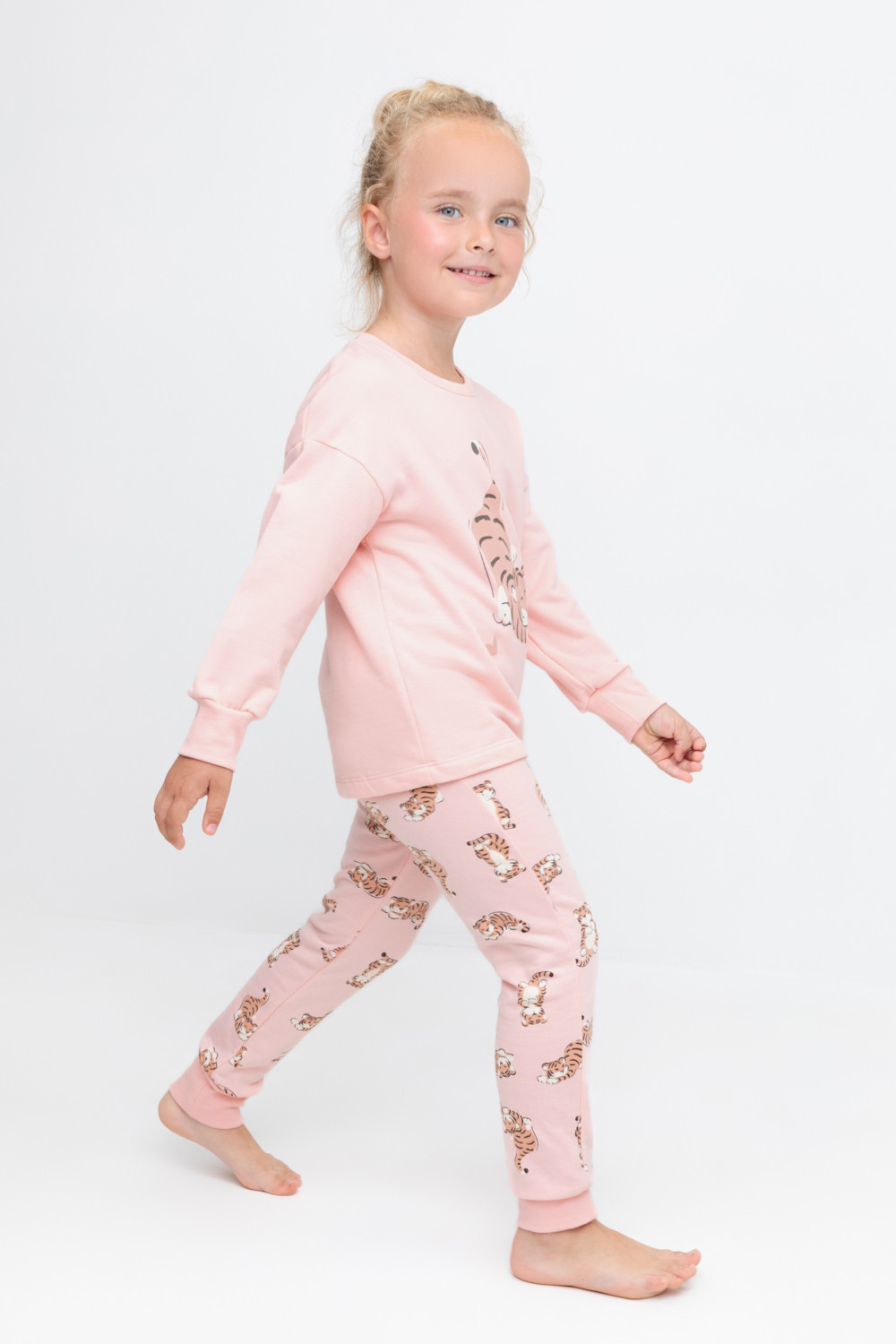 Пижама для девочки, артикул: К 1567, цвет: розовый, фото 4