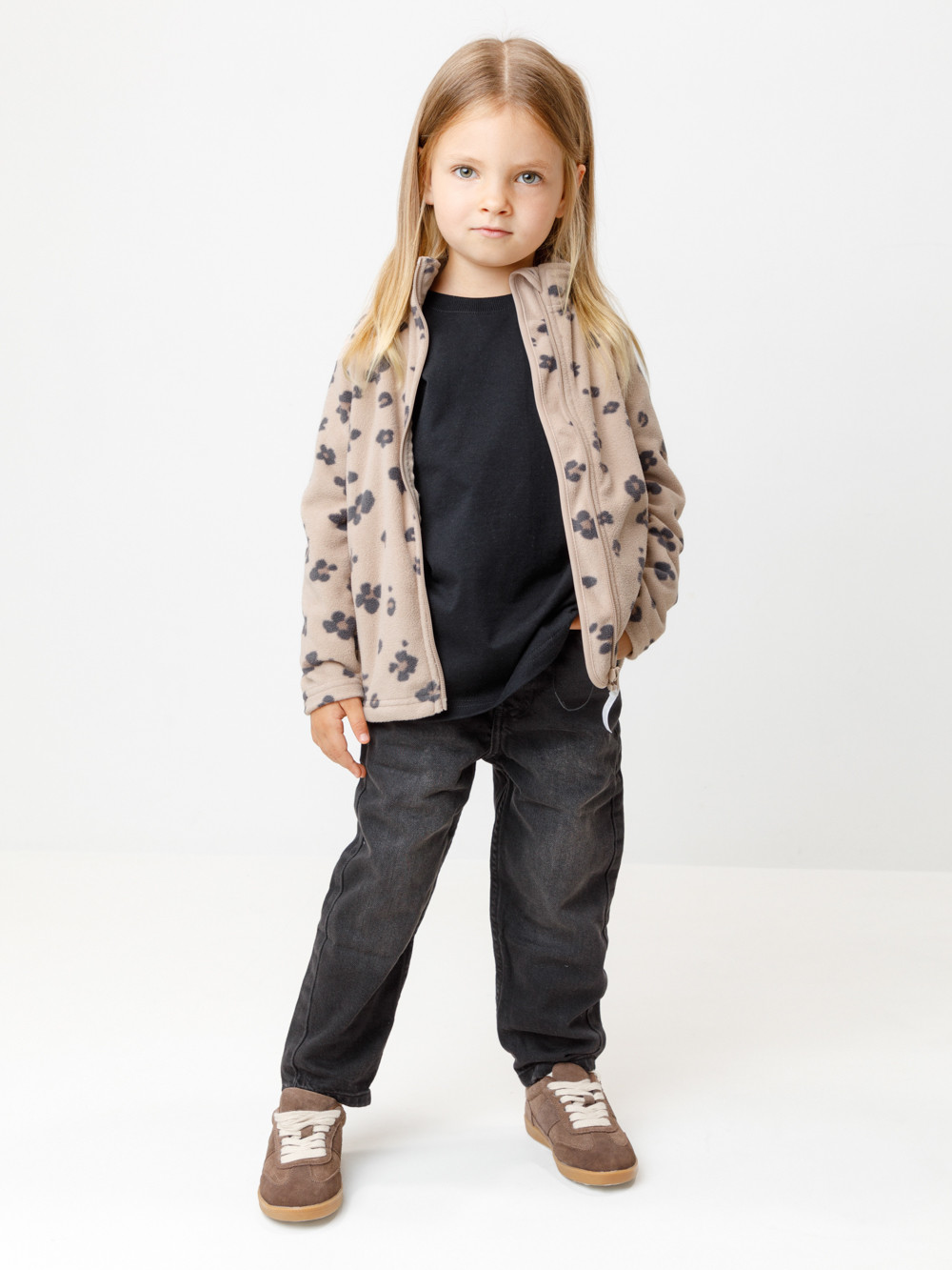 Куртка для девочки, артикул: ФЛ 34025/н/44 ГР, цвет: светло-бежевый, фото 4