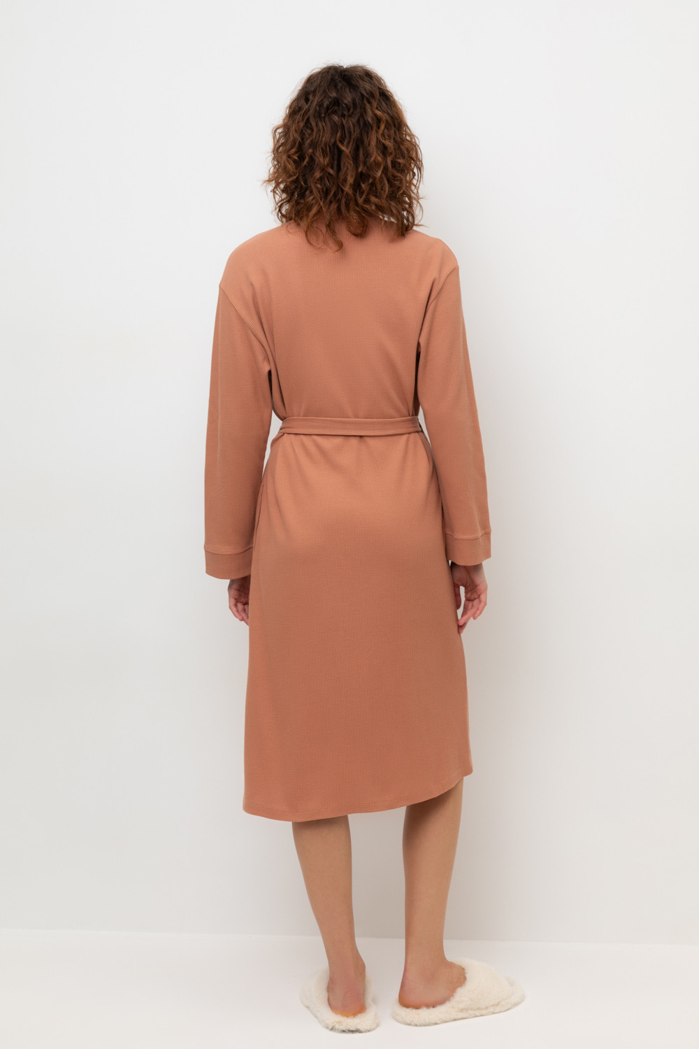 Халаты женские для мам, артикул: Е 50014/24, цвет: кофейный, фото 4