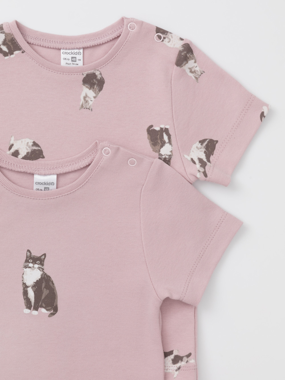 Футболка для новорожденных, артикул: К 301156-2уп, цвет: розовый, фото 4