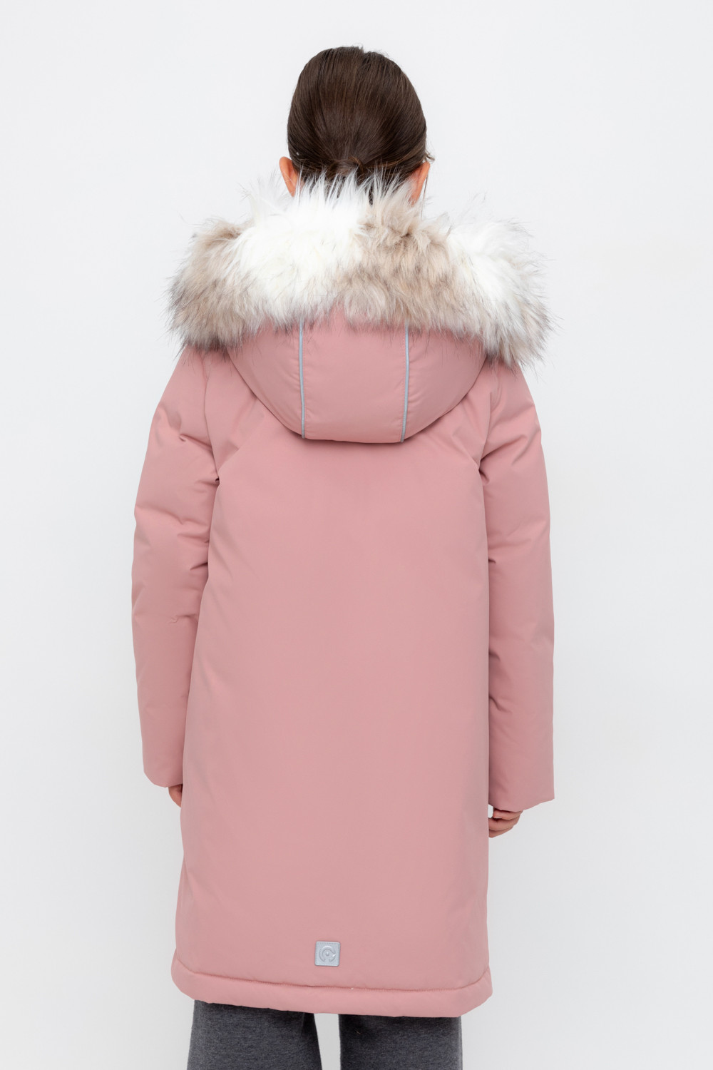 Пальто для девочки, артикул: ВК 34063/4 УЗГ, цвет: светло-розовый, фото 4