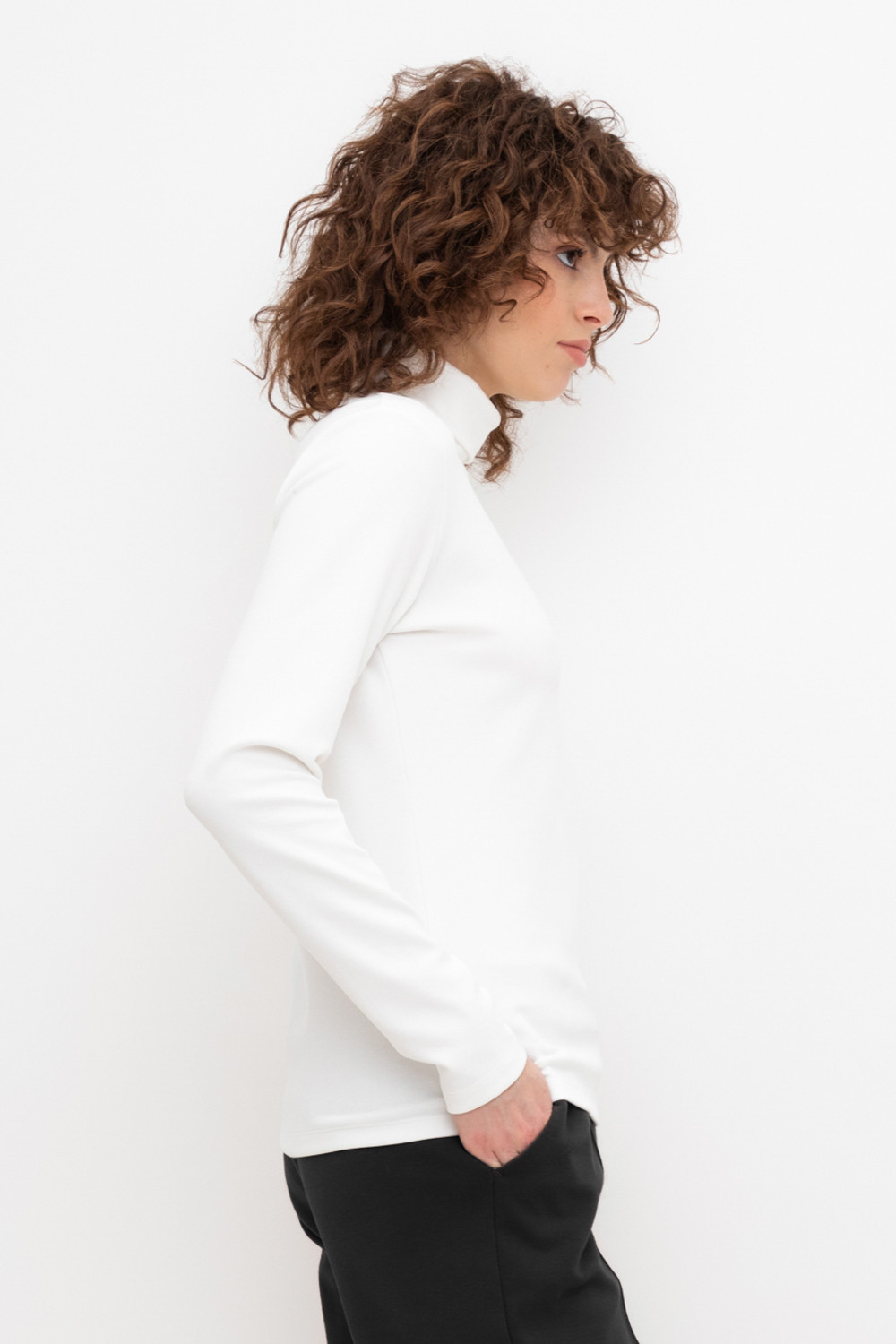 Водолазки женские для мам, артикул: ЕВТ 3264, цвет: бежевый, фото 4