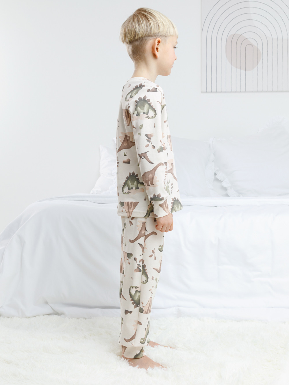 Пижама для мальчика, артикул: К 1552, цвет: сахар, фото 4