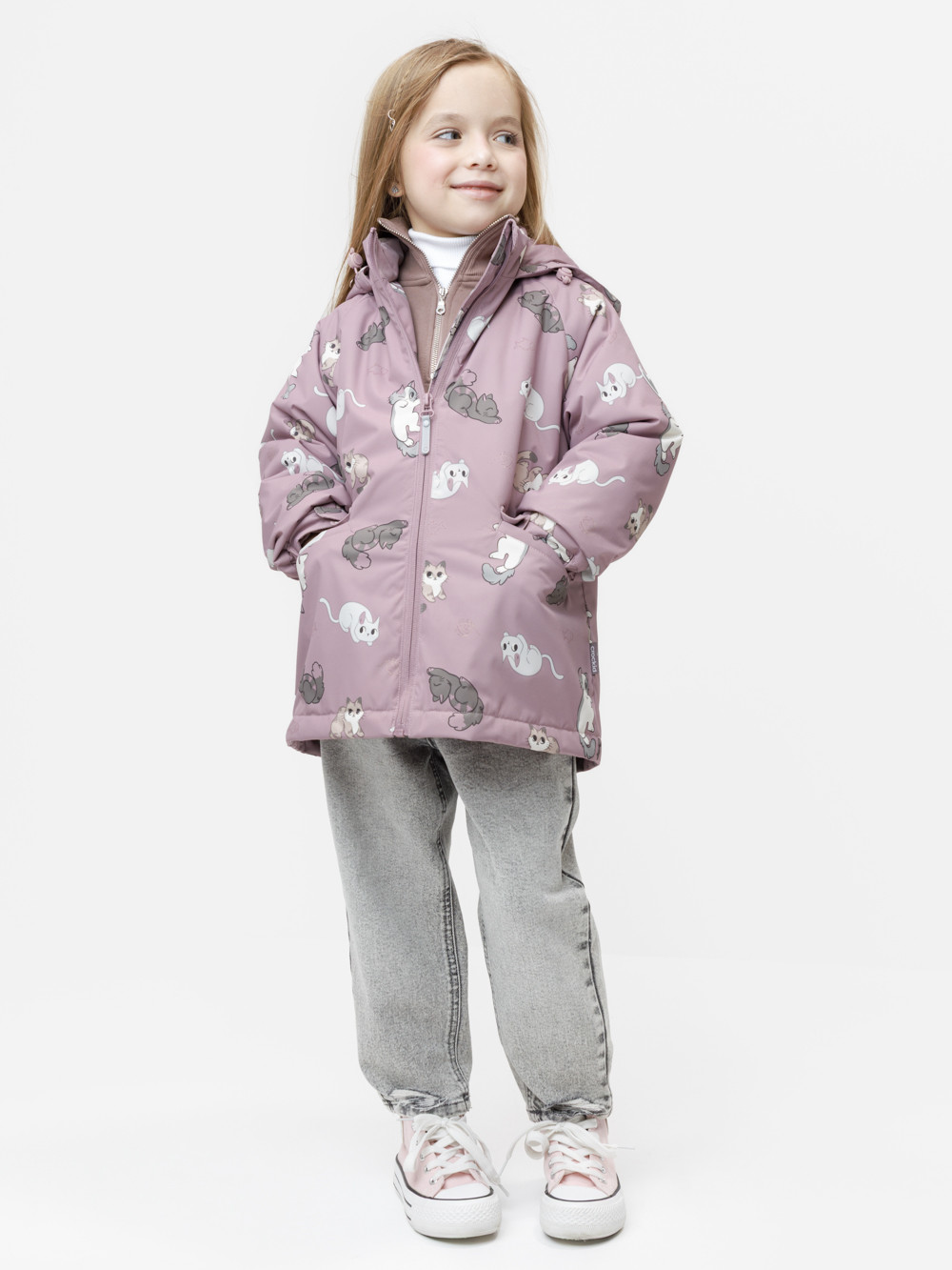 Куртка для девочки, артикул: ВК 32167/н/9 Ал, цвет: розовый, фото 4