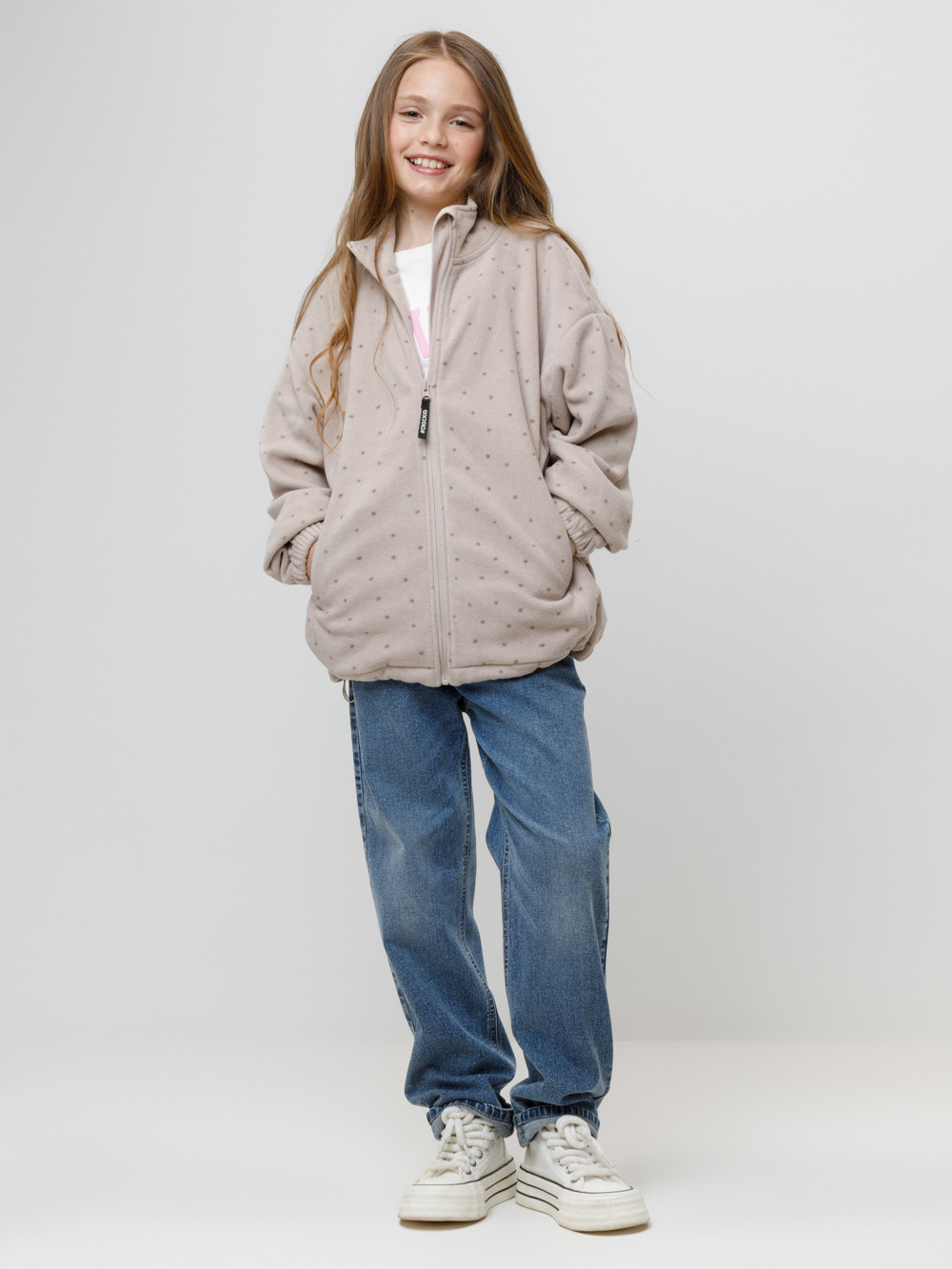 Куртка для девочки, артикул: ФЛ 34029/н/1 ГР, цвет: серый, фото 4