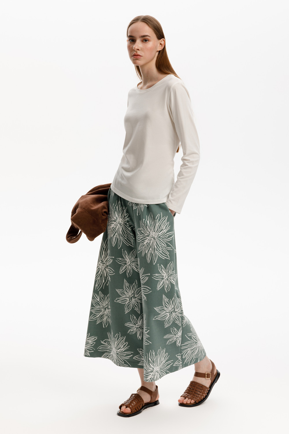 Брюки женские для мам, артикул: ЕВТ 4150, цвет: зеленый, фото 4