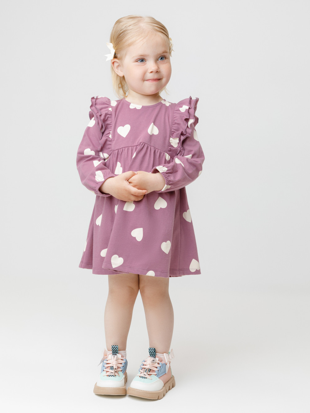 Платье для девочки, артикул: КР 5944, цвет: бордовый, фото 4