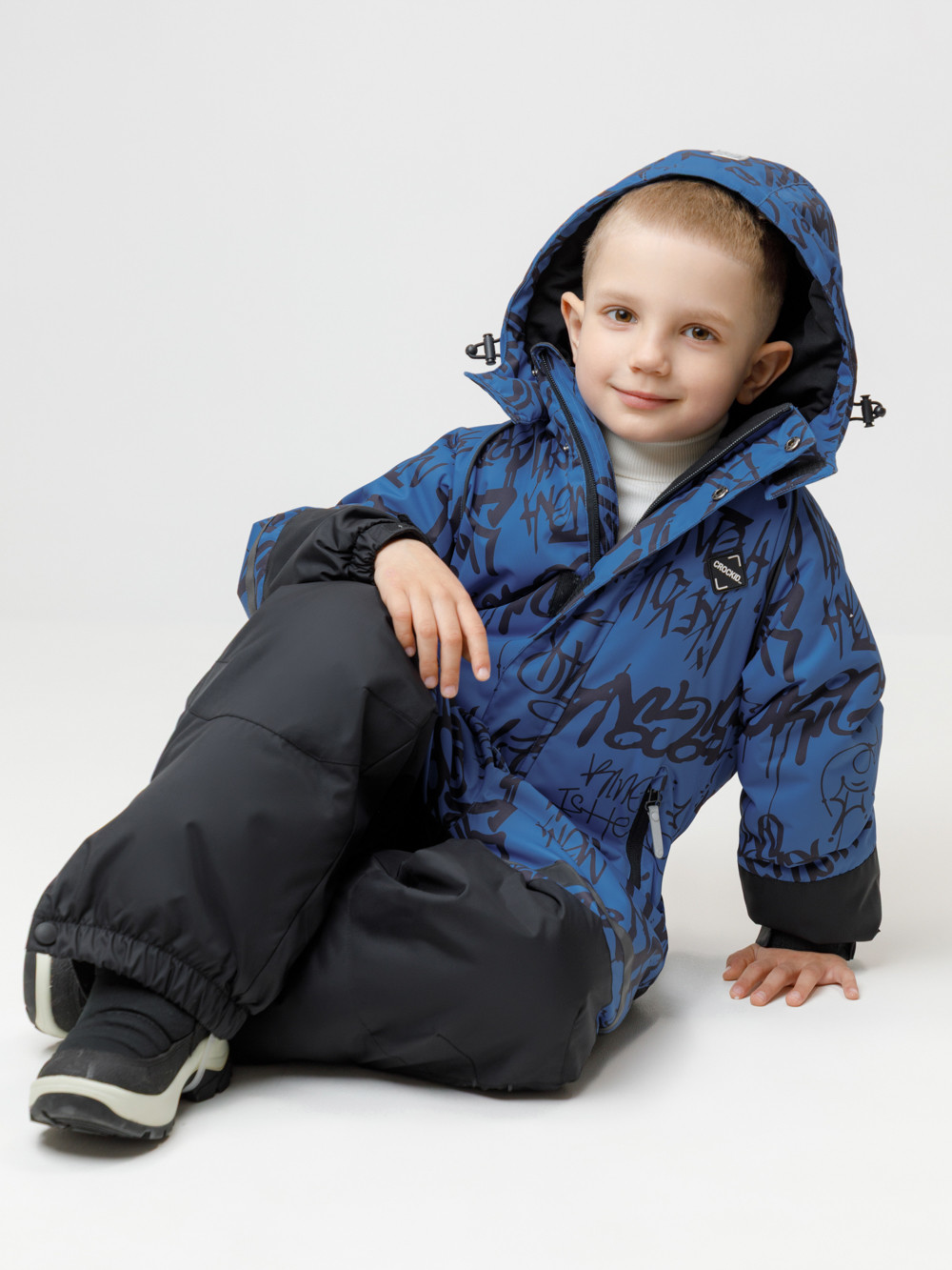 Комбинезоны утепленные для мальчика, артикул: ВК 60100/н/8 ГР, цвет: голубой, фото 4