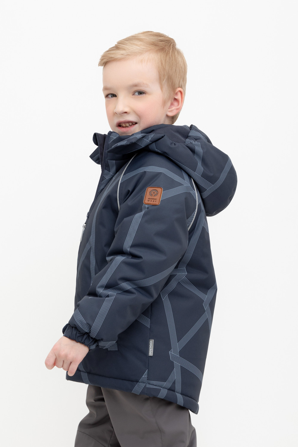 Куртки для мальчика, артикул: ВК 36087/н/5 ГР, цвет: темно-синий, фото 4