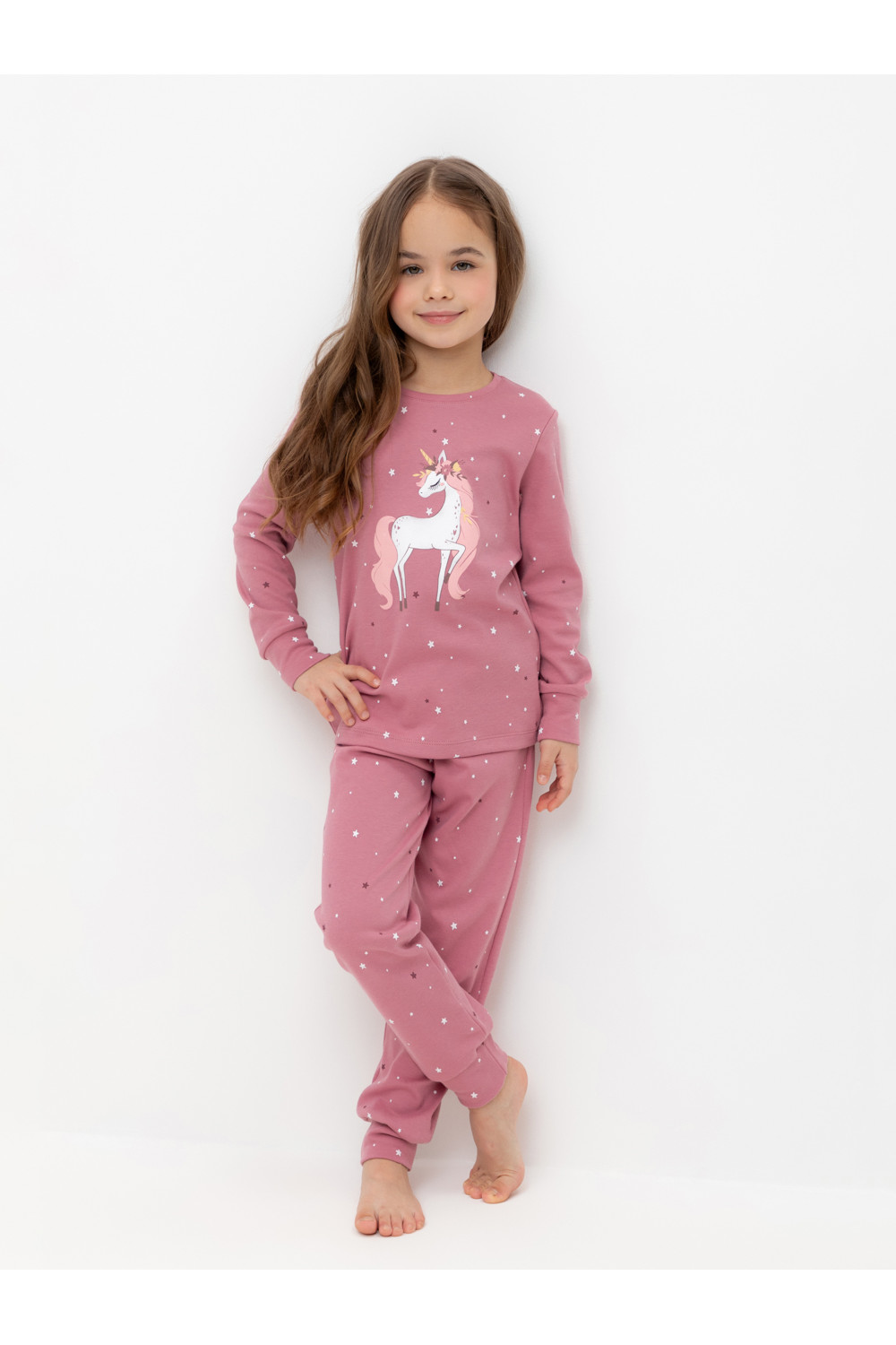 Пижама для девочки, артикул: К 1621, цвет: розовый, фото 4