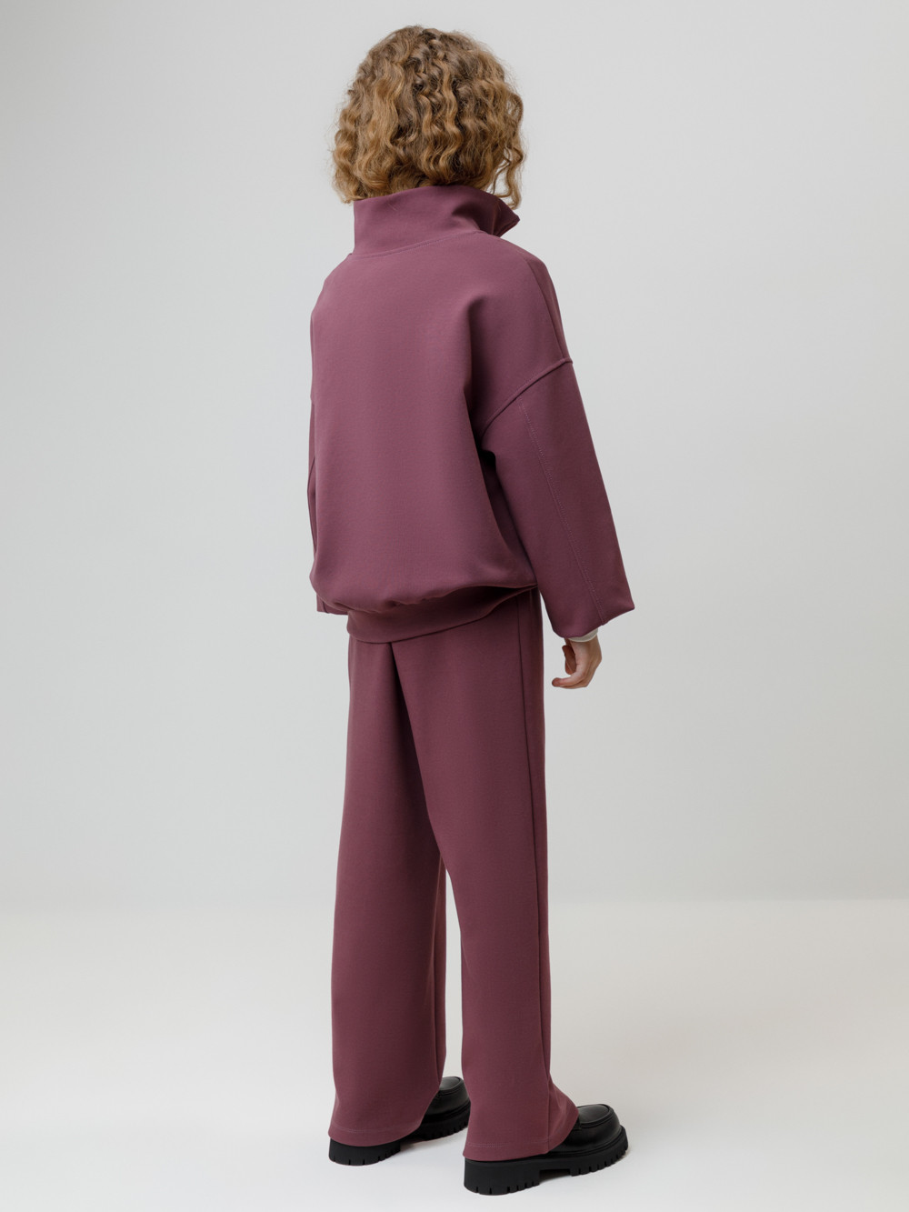 Брюки для девочки, артикул: КР 400876, цвет: бордовый, фото 4