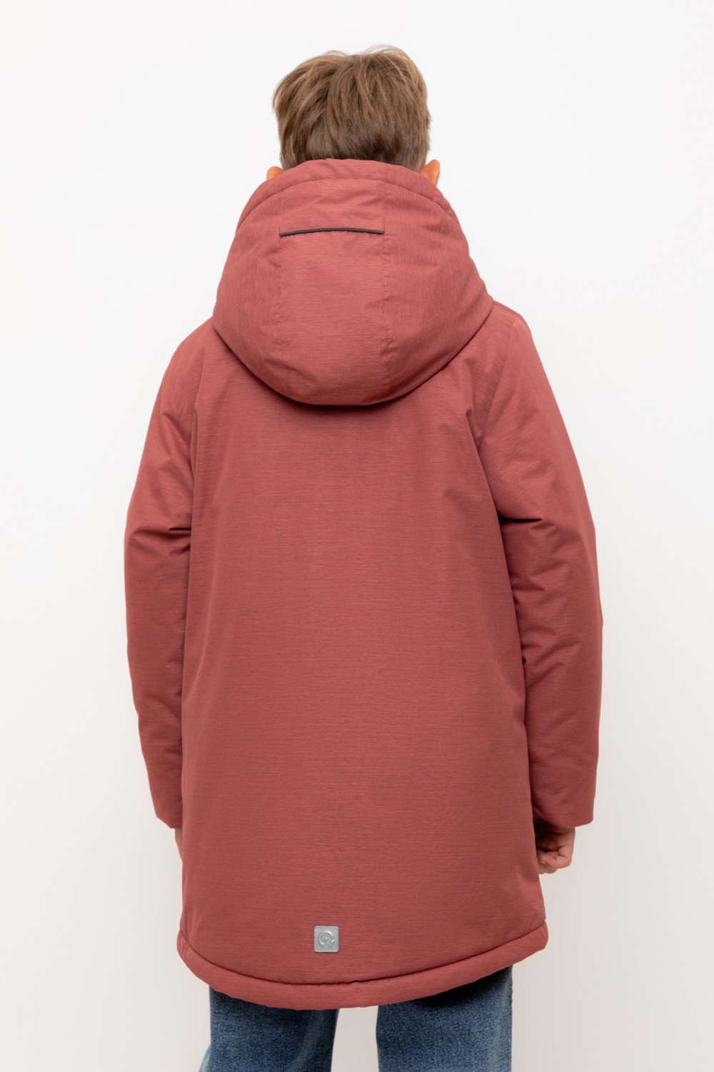 Пальто, плащи для мальчика, артикул: ВК 36097/2 ГР, цвет: коричневый, фото 4