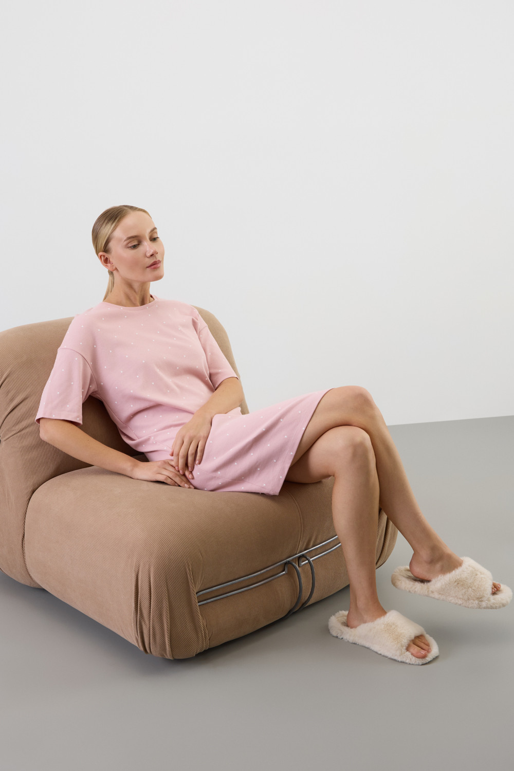 Сорочки ночные женские для мам, артикул: Е 10066, цвет: розовый, фото 4