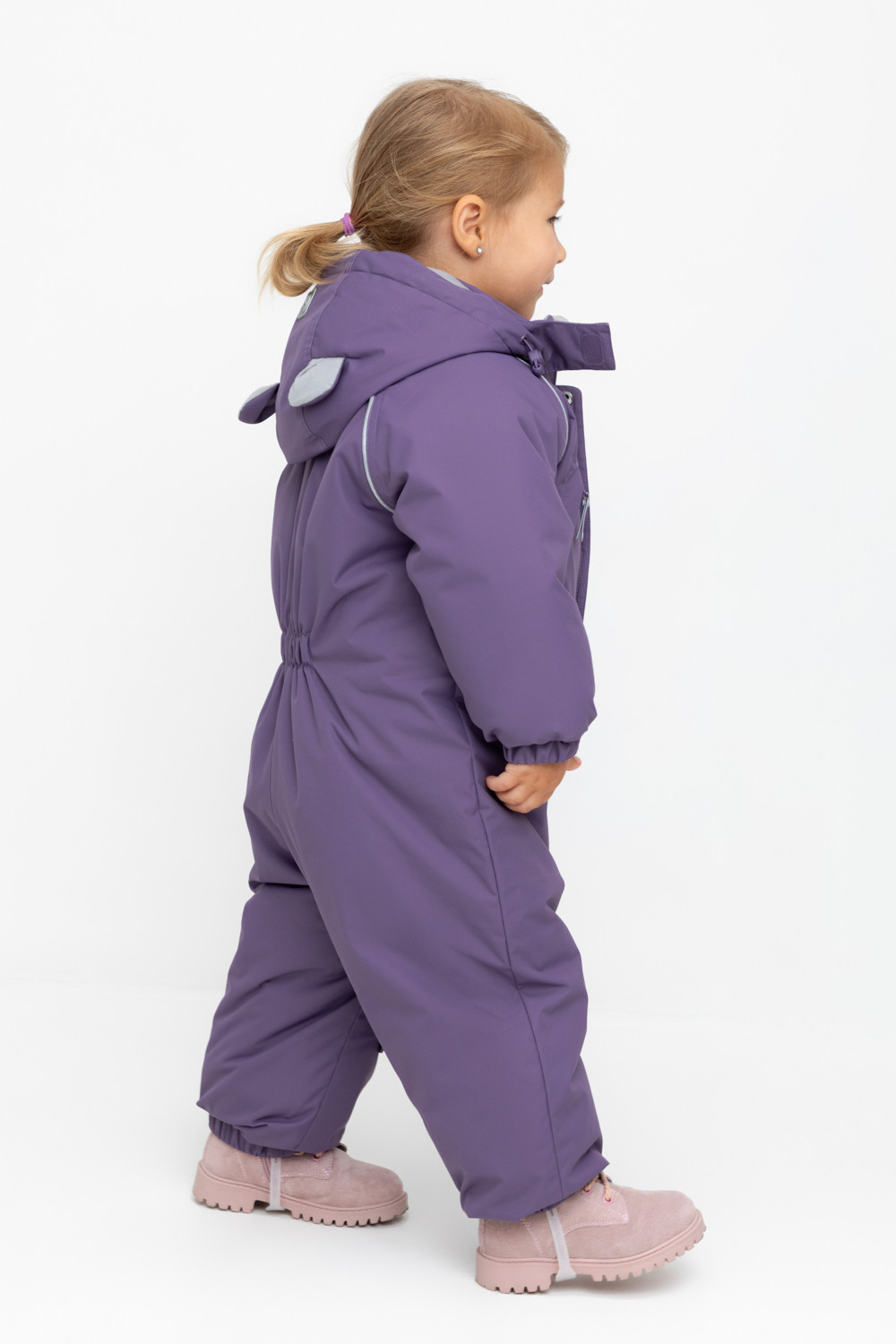 Комбинезоны утепленные для девочки, артикул: ВК 60118/2 ГР, цвет: фиолетовый, фото 4