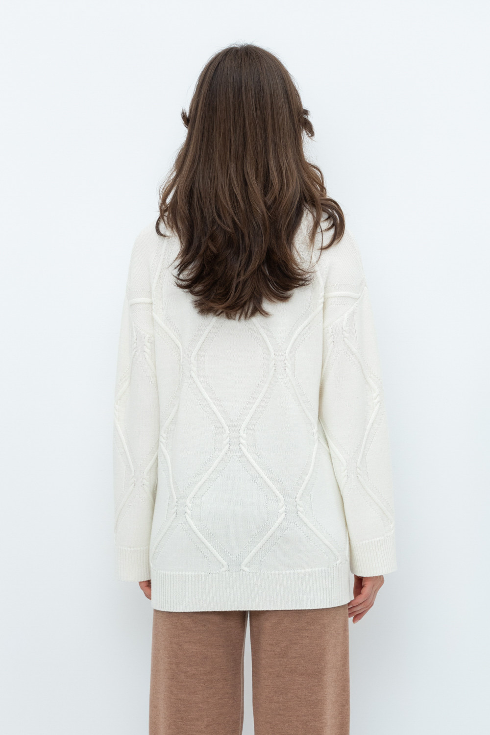 Джемперы женские для мам, артикул: ЕВ 30178/ш, цвет: бежевый, фото 4