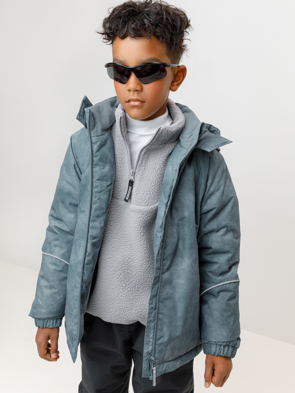 Куртки для мальчика, артикул: ВК 36102/н/3 ГР (122-146), цвет: зеленый, фото 3