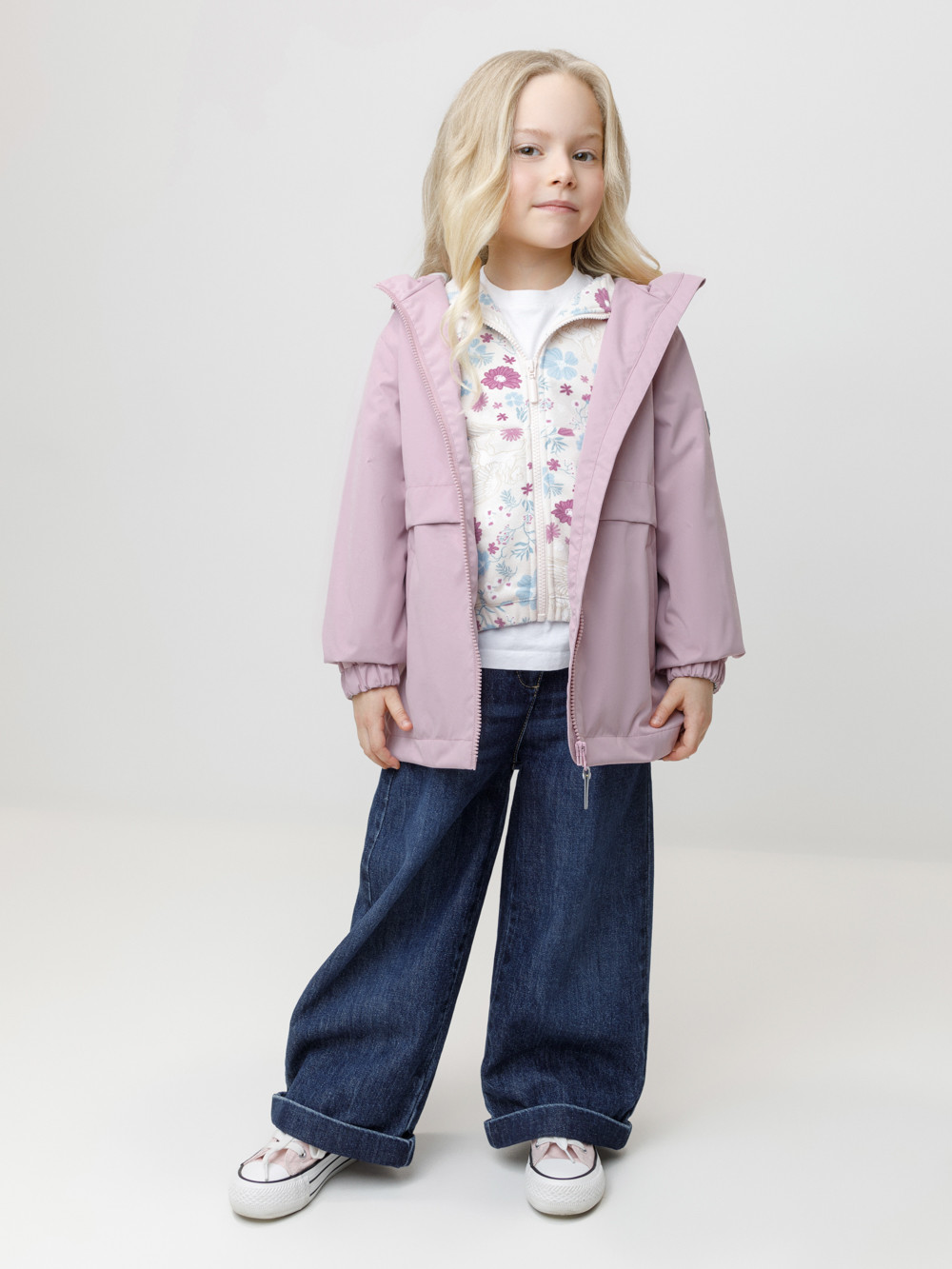Куртка для девочки, артикул: ВК 32186/2 УЗГ, цвет: фиолетовый, фото 4