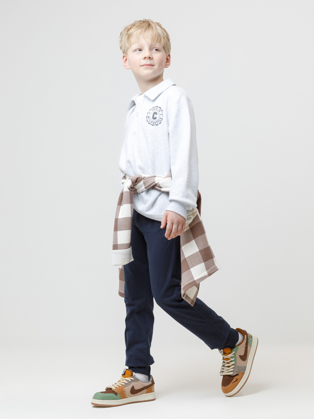 Брюки для мальчика, артикул: К 400563-1/1, цвет: синий, фото 4