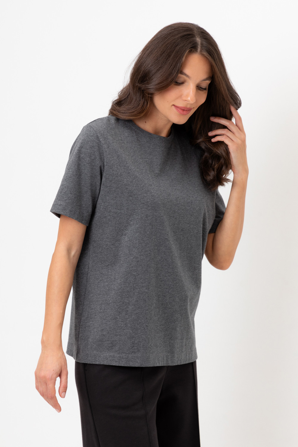 Футболки женские для мам, артикул: ЕВТ 3238/24, цвет: темно-серый, фото 4