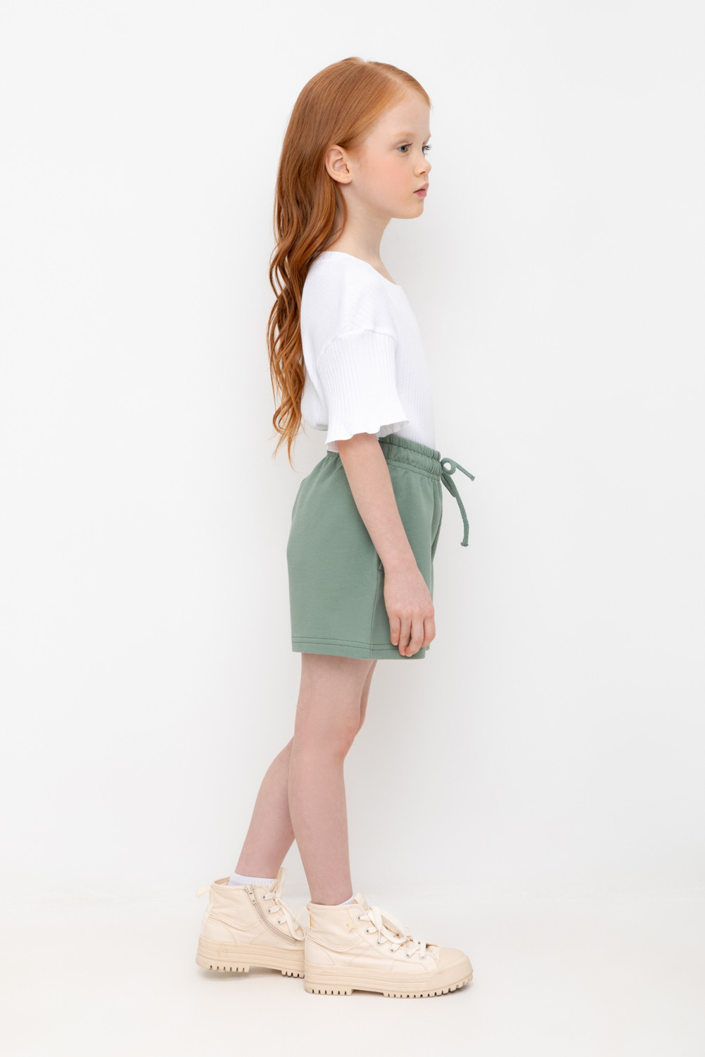 Шорты для девочки, артикул: К 400548, цвет: зеленый, фото 4