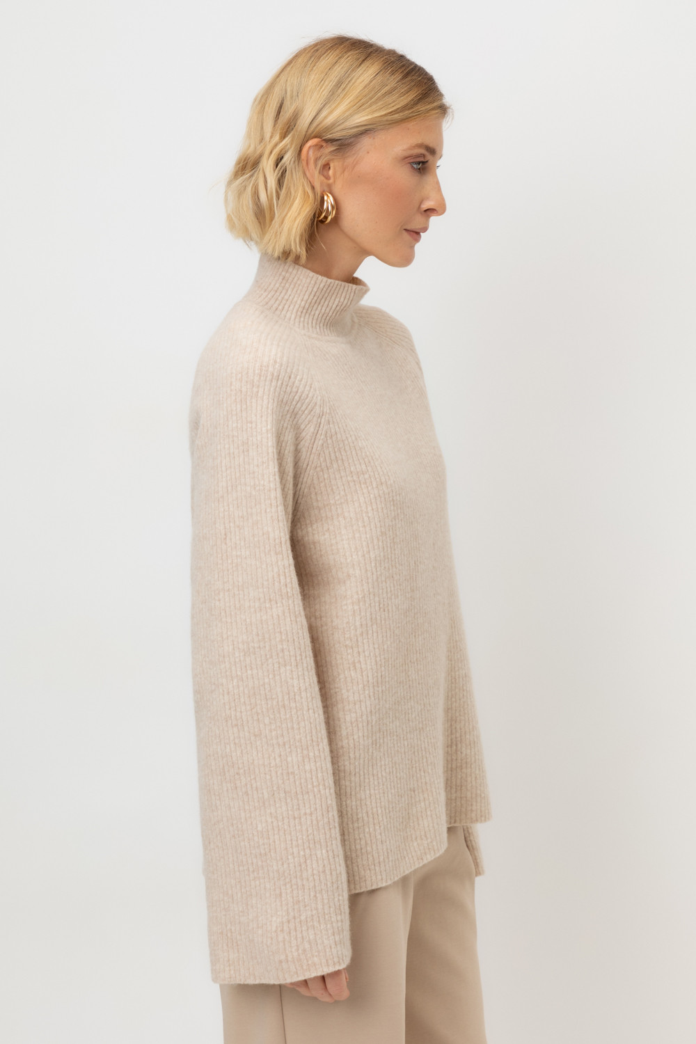 Джемперы женские для мам, артикул: ЕВ 30179/ш, цвет: бежевый, фото 4