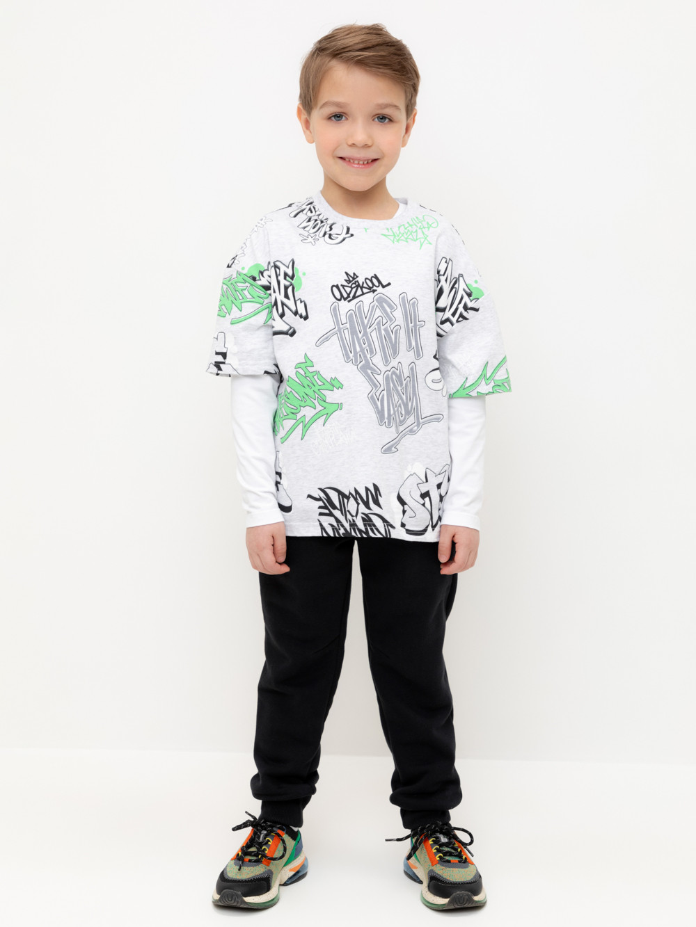 Брюки для мальчика, артикул: КР 400583, цвет: черный, фото 3